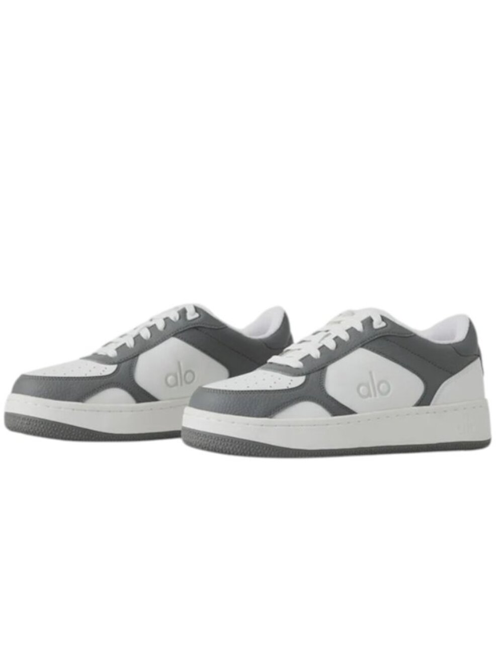 New ALO Recovery Mode Leather Sneakers Men’s 13 Gray/White